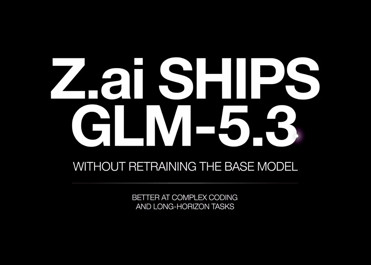 Z.aiが同一の743BベースでGLM-5.3をリリース、Terminal-Bench 3.0が28.3へ急伸