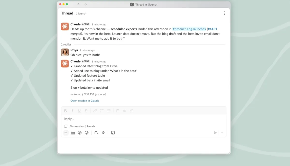 Anthropic、Slack上の永続的な共有AI「Claude Tag」をプレビュー公開