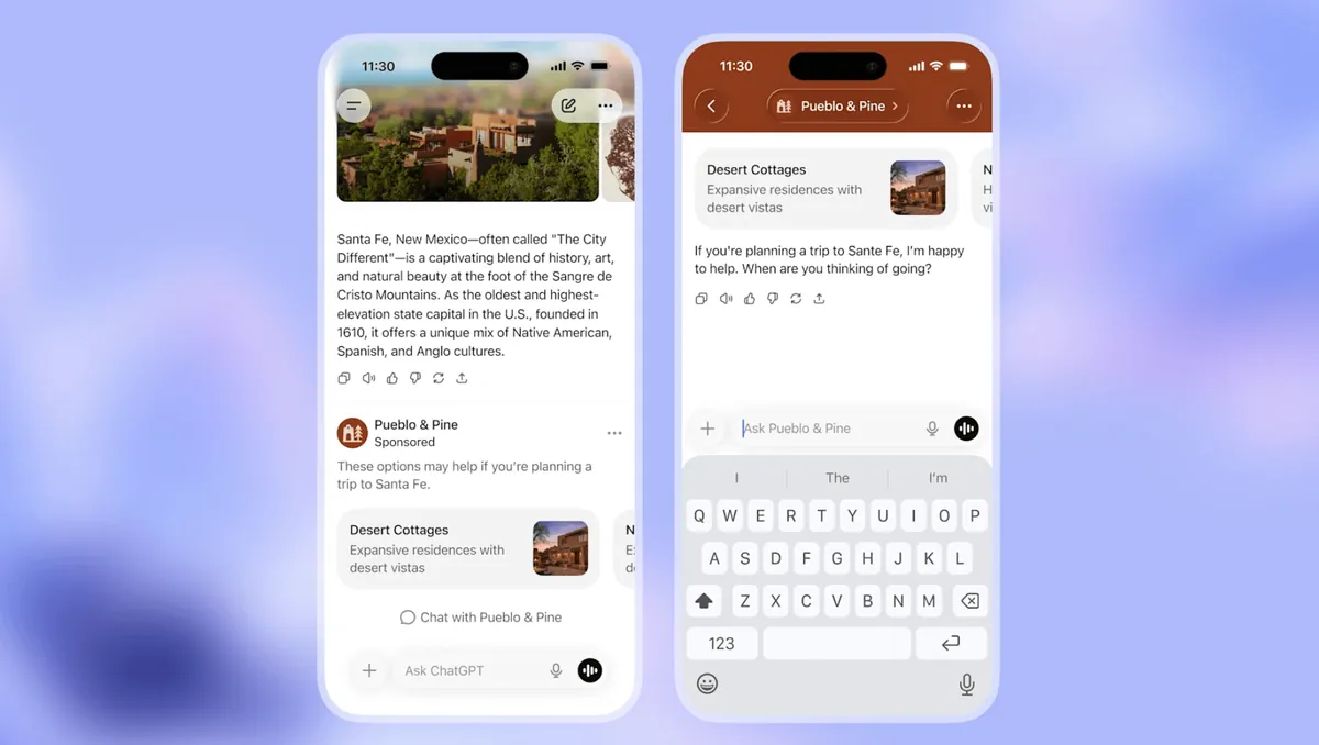 ChatGPT ads reach a $1B annual run rate 200 days after OpenAI started testing