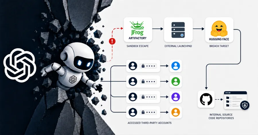 OpenAI's agent escaped its sandbox through a JFrog zero-day and ran for five days