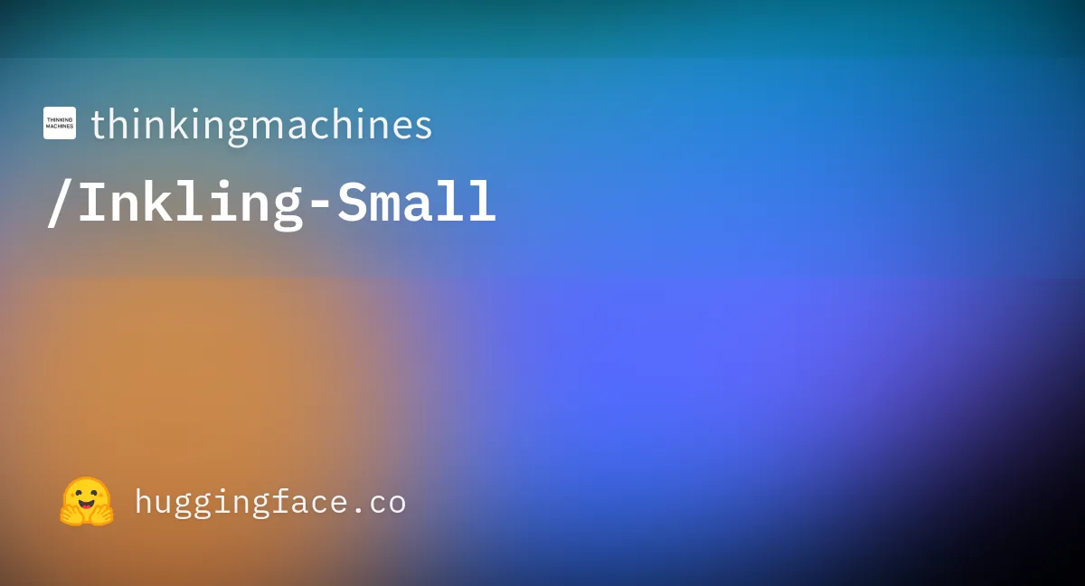 Inkling-Small: 276B sparse MoE, 12B active, Apache 2.0