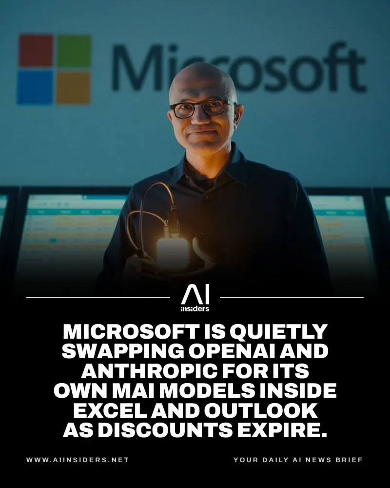 Microsoft、週数万件のExcelとOutlookプロンプトを自社製MAIモデルへ移行
