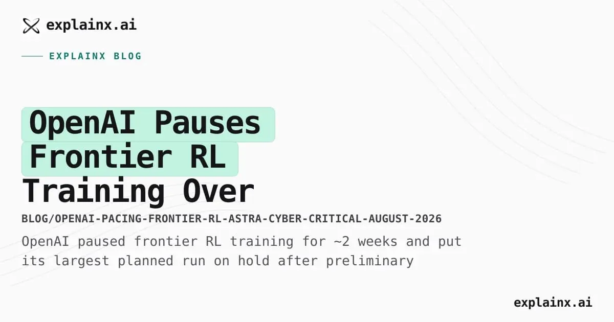 Astraがサイバーセキュリティの「Critical」閾値に接近、OpenAIがフロンティアトレーニングを一時停止