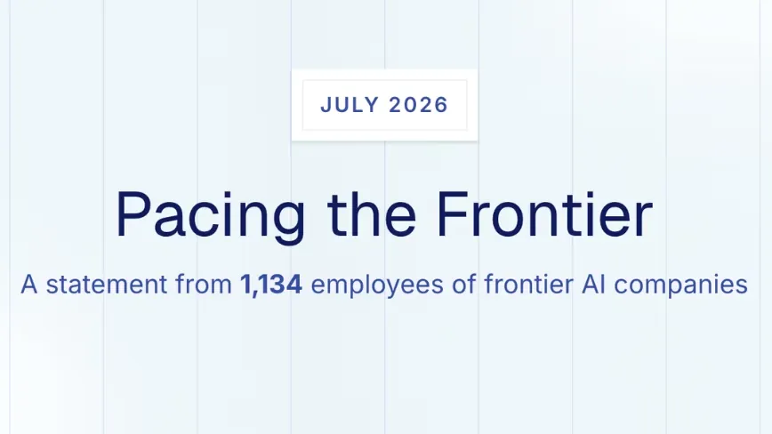 1,134 AI-lab employees ask Washington to build the tools to pace frontier AI