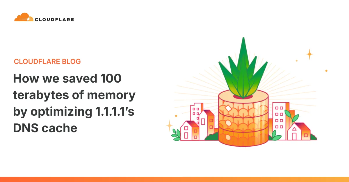 Cloudflare freed 100TB of RAM by cutting 1.1.1.1's DNS cache entries 56%