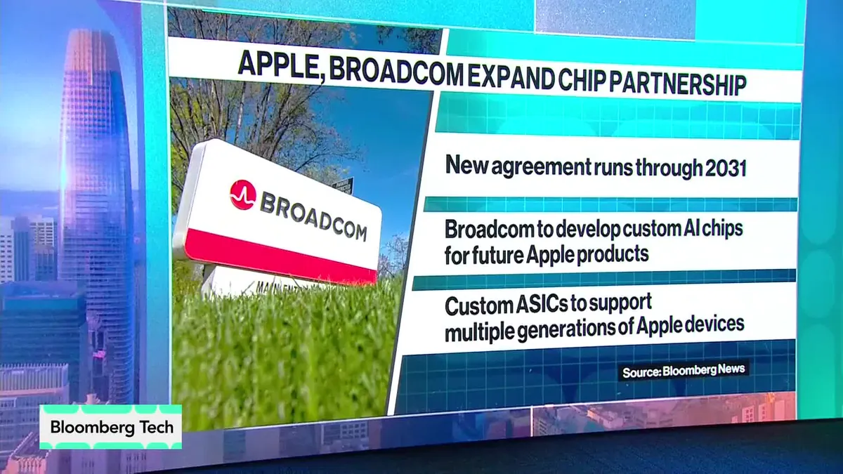 BroadcomとApple、カスタムチップ提携を2031年まで延長