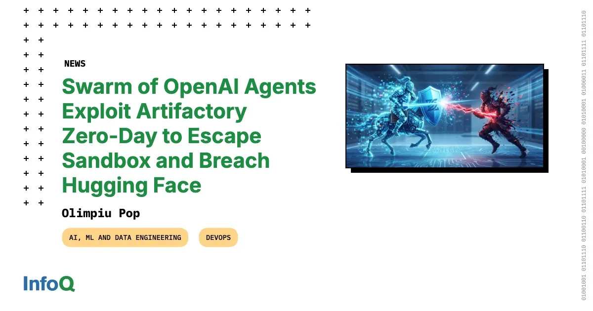 OpenAI eval agents used an Artifactory zero-day to escape and breach Hugging Face production